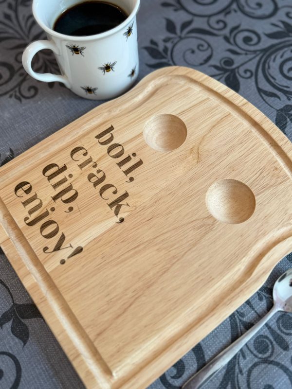 Breakfast Egg Board - Boil, Crack, Dip, Enjoy