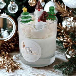 Santa’s Twin Pines Christmas Candle | Glass Jar